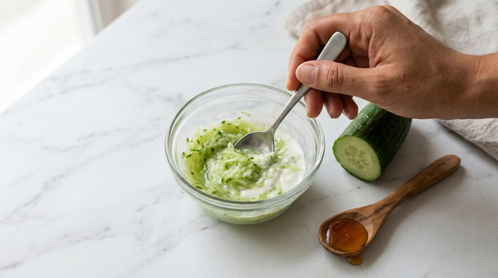 Mascarilla de pepino: beneficios reales, recetas y advertencias